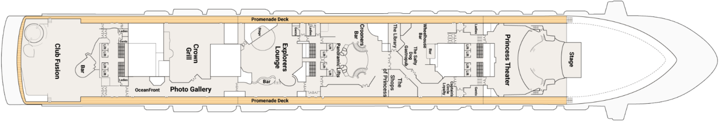 Princess Cruises Crown Princess Deck 7 - Promenade.png